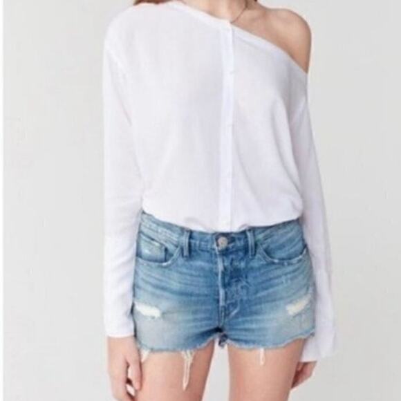 3x1 NYC Cut Off Denim Distress Shorts Sz 25 - Picture 1 of 13